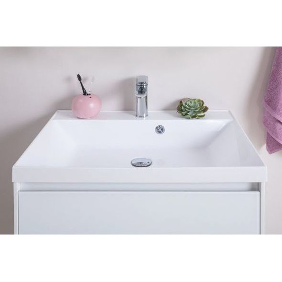 Тумба подвесная с раковиной Aquanet Гласс 70 см 206700, белый - 10 Тумба подвесная с раковиной Aquanet Гласс 70 см 206700, белый фото 10