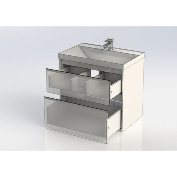 Тумба подвесная с раковиной Aquanet Гласс 70 см 206700, белый - 14 Тумба подвесная с раковиной Aquanet Гласс 70 см 206700, белый фото 14