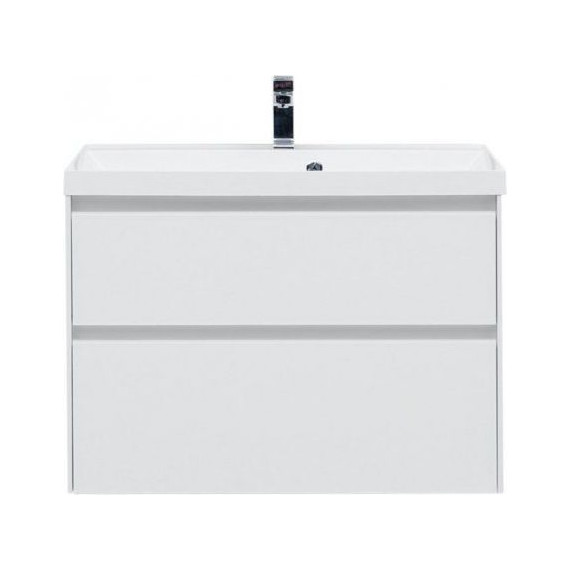 Тумба подвесная с раковиной Aquanet Гласс 90 см 196960, белый - 3 Тумба подвесная с раковиной Aquanet Гласс 90 см 196960, белый фото 3