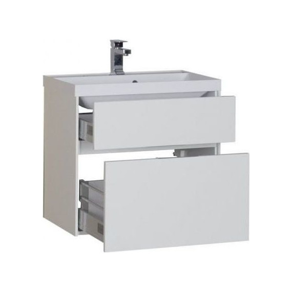 Тумба подвесная с раковиной Aquanet Латина 70 см 180032, белый - 4 Тумба подвесная с раковиной Aquanet Латина 70 см 180032, белый фото 4