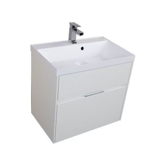 Тумба подвесная с раковиной Aquanet Латина 70 см 180032, белый - 5 Тумба подвесная с раковиной Aquanet Латина 70 см 180032, белый фото 5
