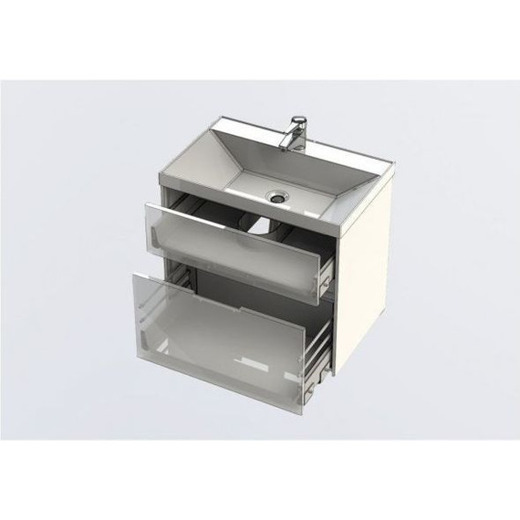 Тумба подвесная с раковиной Aquanet Латина 70 см 180032, белый - 6 Тумба подвесная с раковиной Aquanet Латина 70 см 180032, белый фото 6