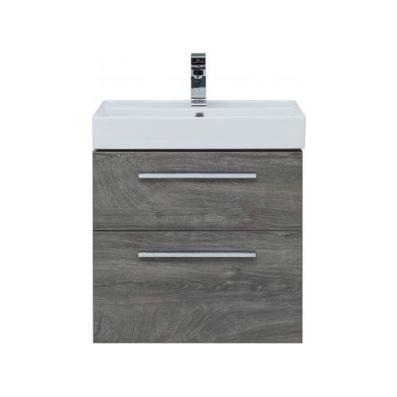 Тумба подвесная с раковиной Aquanet Nova 60 см 242278, дуб рошелье, Цвет фасада: дуб рошелье - 5 Тумба подвесная с раковиной Aquanet Nova 60 см 242278, дуб рошелье, Цвет фасада: дуб рошелье фото 5