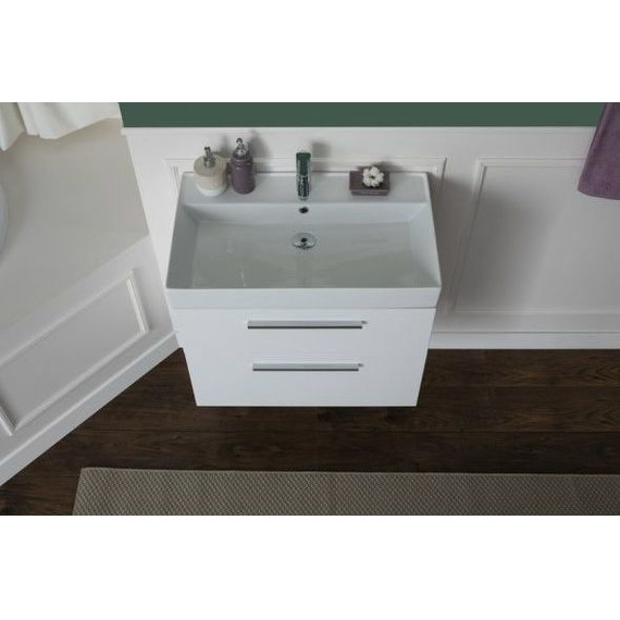 Тумба подвесная с раковиной Aquanet Nova 75 см 242262, белый, Цвет фасада: белый - 14 Тумба подвесная с раковиной Aquanet Nova 75 см 242262, белый, Цвет фасада: белый фото 14