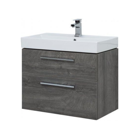 Тумба подвесная с раковиной Aquanet Nova 75 см 242260, дуб рошелье, Цвет фасада: дуб рошелье - 7 Тумба подвесная с раковиной Aquanet Nova 75 см 242260, дуб рошелье, Цвет фасада: дуб рошелье фото 7