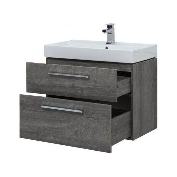 Тумба подвесная с раковиной Aquanet Nova 75 см 242260, дуб рошелье, Цвет фасада: дуб рошелье - 8 Тумба подвесная с раковиной Aquanet Nova 75 см 242260, дуб рошелье, Цвет фасада: дуб рошелье фото 8