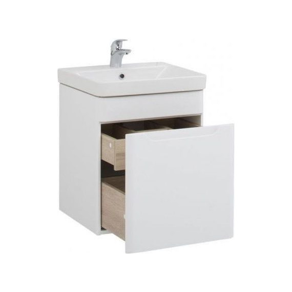 Тумба подвесная с раковиной Aquanet София 50 см 201745, белый - 2 Тумба подвесная с раковиной Aquanet София 50 см 201745, белый фото 2