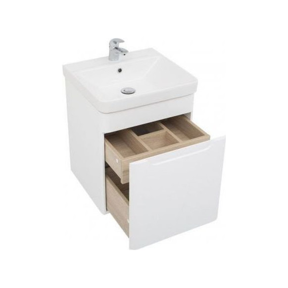 Тумба подвесная с раковиной Aquanet София 50 см 201745, белый - 4 Тумба подвесная с раковиной Aquanet София 50 см 201745, белый фото 4