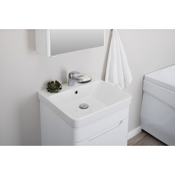 Тумба подвесная с раковиной Aquanet София 50 см 201745, белый - 6 Тумба подвесная с раковиной Aquanet София 50 см 201745, белый фото 6