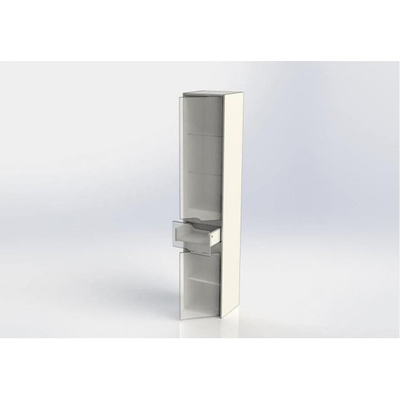 Пенал подвесной Aquanet Модена 35 см 196967, белый - 13 Пенал подвесной Aquanet Модена 35 см 196967, белый фото 13