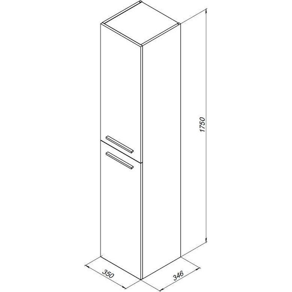 Пенал подвесной Aquanet Nova 35 см 242259, дуб рошелье - 11 Пенал подвесной Aquanet Nova 35 см 242259, дуб рошелье фото 11