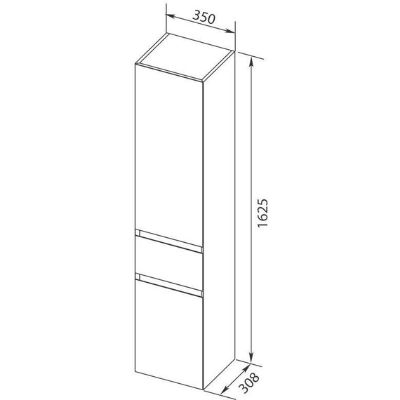 Пенал подвесной Aquanet Нью-Йорк 35 см 203956, орех - 18 Пенал подвесной Aquanet Нью-Йорк 35 см 203956, орех фото 18