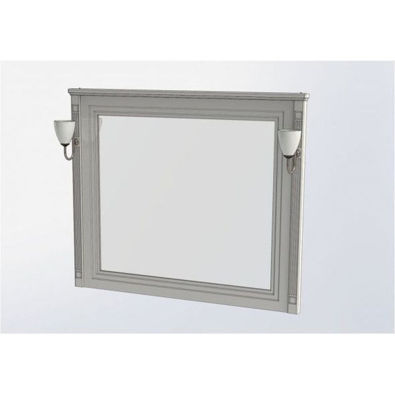 Зеркало Aquanet Паола 120 см 181768, белый/серебро - 6 Зеркало Aquanet Паола 120 см 181768, белый/серебро фото 6