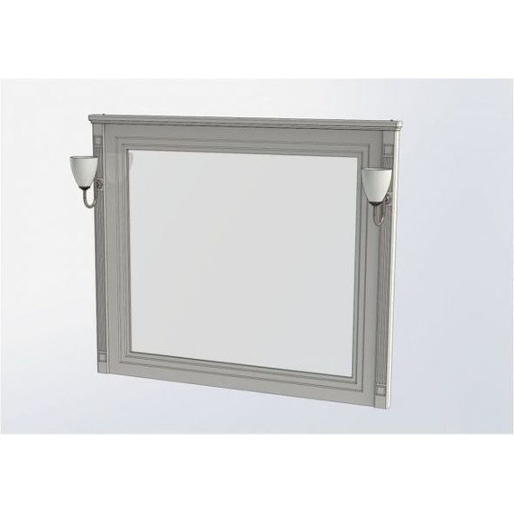 Зеркало Aquanet Паола 120 см 186105, белый/золото - 6 Зеркало Aquanet Паола 120 см 186105, белый/золото фото 6