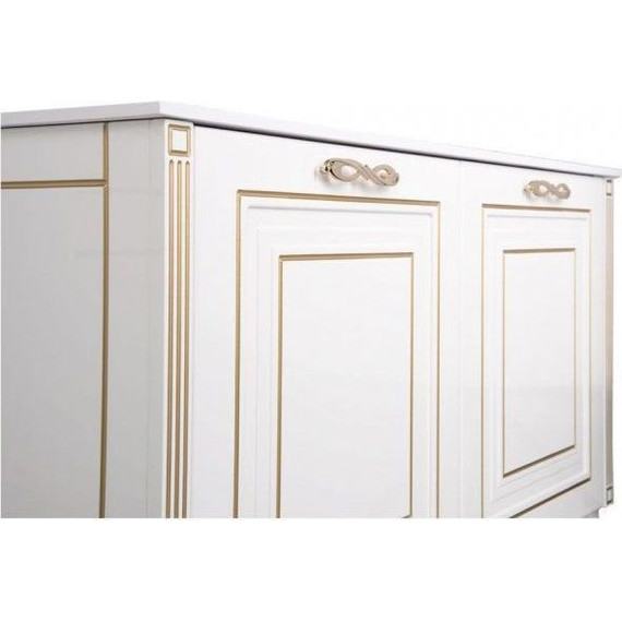 Тумба напольная с раковиной Aquanet Паола 120 см 186114, белый/золото - 7 Тумба напольная с раковиной Aquanet Паола 120 см 186114, белый/золото фото 7