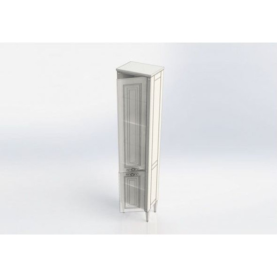 Пенал напольный Aquanet Паола 40 см 186112, белый/золото - 9 Пенал напольный Aquanet Паола 40 см 186112, белый/золото фото 9