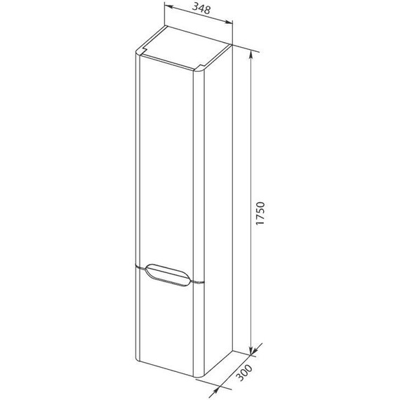 Пенал подвесной Aquanet София 35 см 199871, белый фото 5