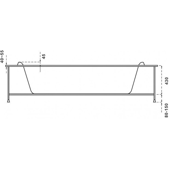 Ванна акриловая Bas Имейджен 140х140 см фото 7