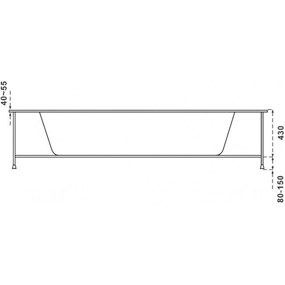 Ванна акриловая Bas Аура 150х150 см, Размер - мм: 1500х1500 фото 6