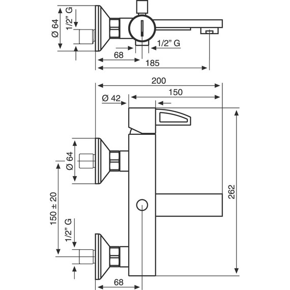 Смеситель для ванны Emmevi Ade CR78001LA фото 2