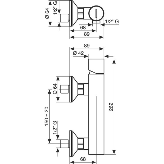 Смеситель для душа Emmevi Ade CR78002LA фото 2