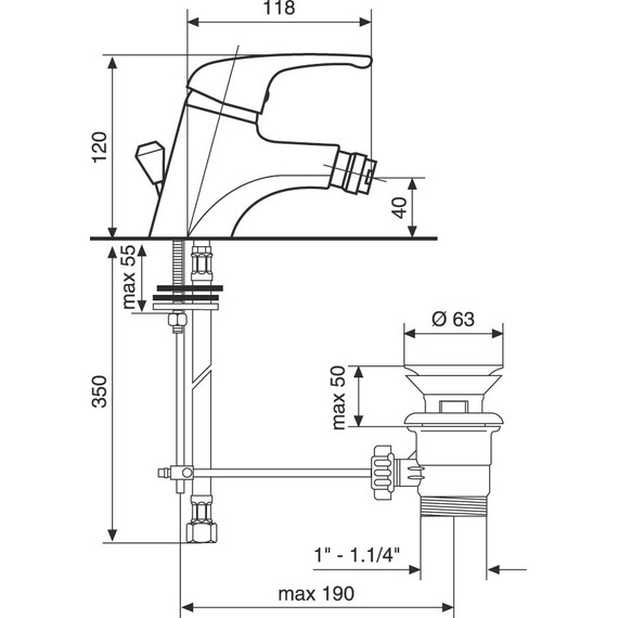 Смеситель для биде Emmevi Ambra CR9004 фото 2