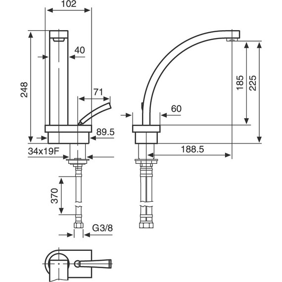 Смеситель для кухни Emmevi Antef CR42007 фото 2