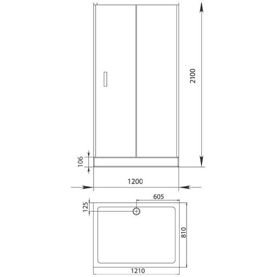 Душевое ограждение Aquanet Alfa NAA1131 120x80 см, хром/прозрачное фото 5