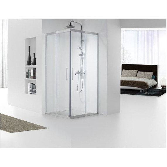 Душевое ограждение Aquanet Delta Cube NPE1142 90x90 см (стекло 8 мм), хром/прозрачное - 3 Душевое ограждение Aquanet Delta Cube NPE1142 90x90 см (стекло 8 мм), хром/прозрачное фото 3