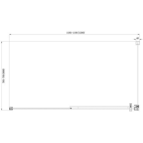 Душевое ограждение Aquanet Delta NPE1131 120x80 см (стекло 8 мм), хром/прозрачное фото 8