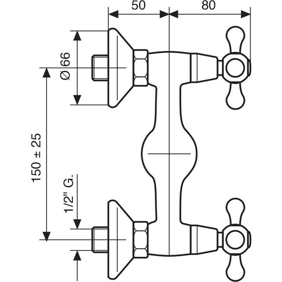 Смеситель для душа Emmevi Deco Classic OR12002, золото фото 2