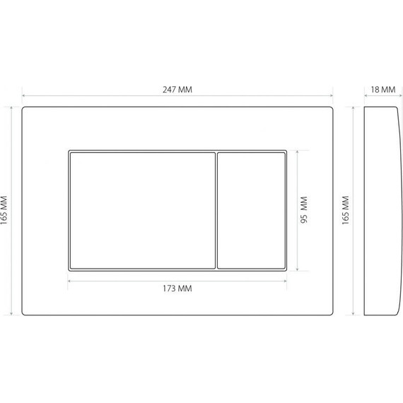 Инсталляция для унитаза Berges Wasserhaus Atom 410 040331 (кнопка хром глянец) фото 5