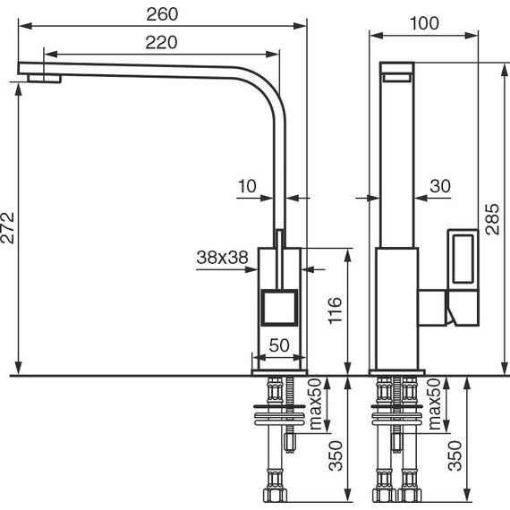 Смеситель для кухни Emmevi Gea CR26007LA фото 2