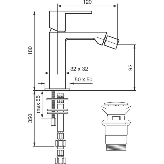 Смеситель для биде Emmevi Gea CR26004LA фото 2