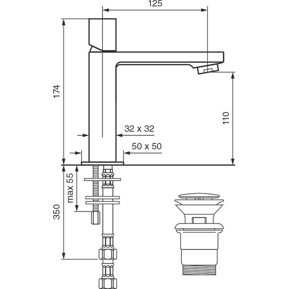 Смеситель для раковины Emmevi Gea CR26003 фото 2