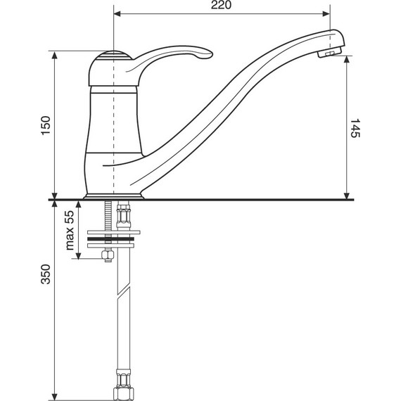 Смеситель для кухни Emmevi Harmony CR22095 фото 2