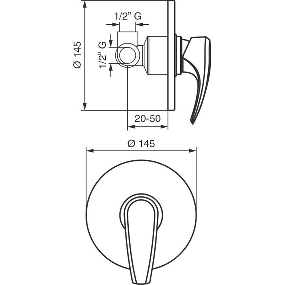Смеситель для душа Emmevi Kali CR75009 - 2 Смеситель для душа Emmevi Kali CR75009 фото 2