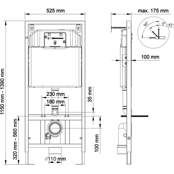 Инсталляция для унитаза Berges Wasserhaus Novum 040000 фото 9