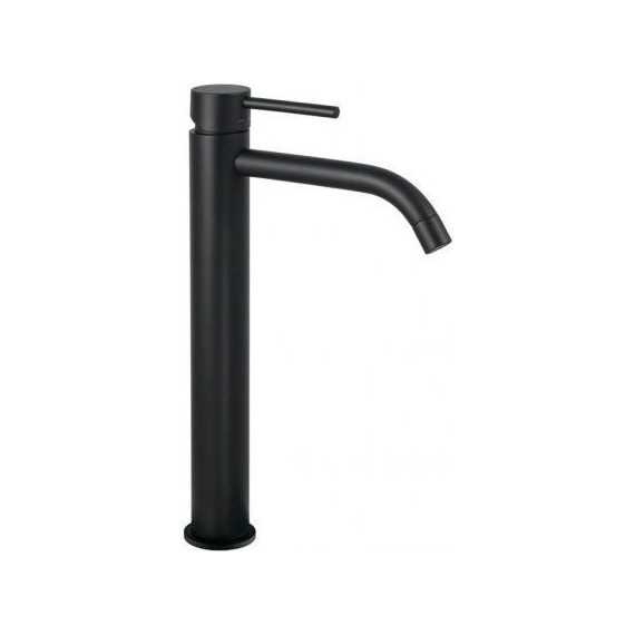 Смеситель для раковины высокий Paffoni Light LIG081NO, чёрный матовый фото 