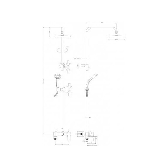 Душевая стойка Paffoni Blu ZCOL632CR - 5 Душевая стойка Paffoni Blu ZCOL632CR фото 5