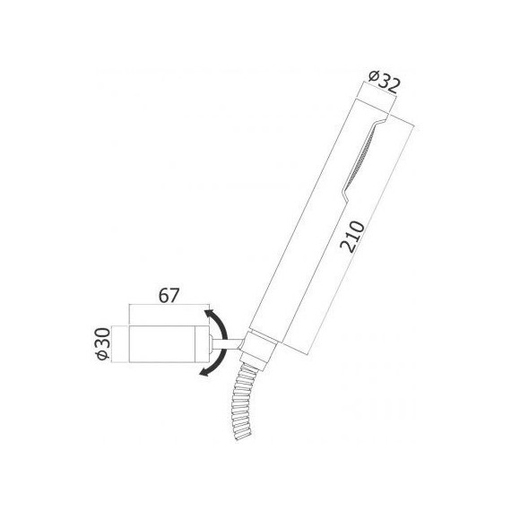 Душевой гарнитур Paffoni Birillo ZDUP036NO, чёрный матовый фото 2