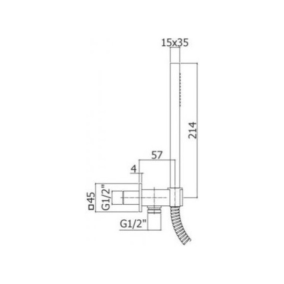 Душевой гарнитур Paffoni ZDUP095NO, чёрный матовый - 2 Душевой гарнитур Paffoni ZDUP095NO, чёрный матовый фото 2