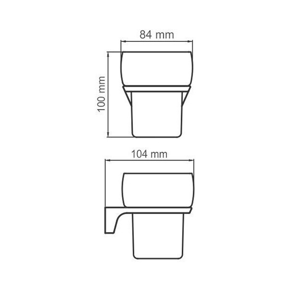 Стакан для зубных щеток WasserKraft Aisch K-5928, цвет золото - 5 Стакан для зубных щеток WasserKraft Aisch K-5928, цвет золото фото 5