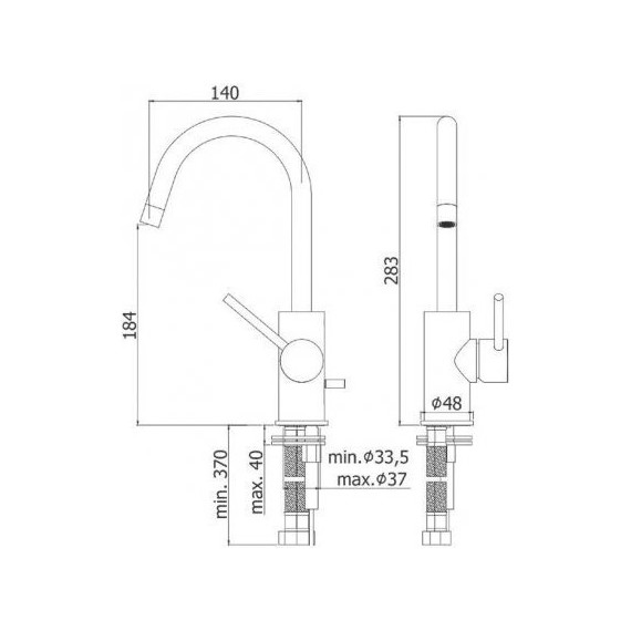 Смеситель для раковины Paffoni Light LIG078NO, чёрный матовый - 2 Смеситель для раковины Paffoni Light LIG078NO, чёрный матовый фото 2