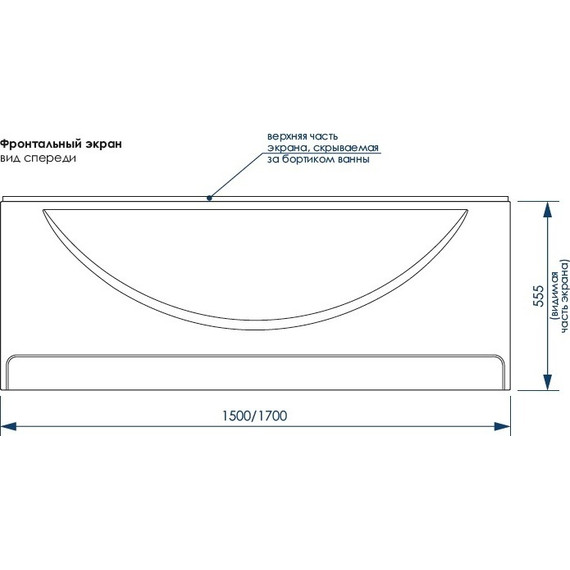Панель фронтальная Loranto Milton 150 см фото 2