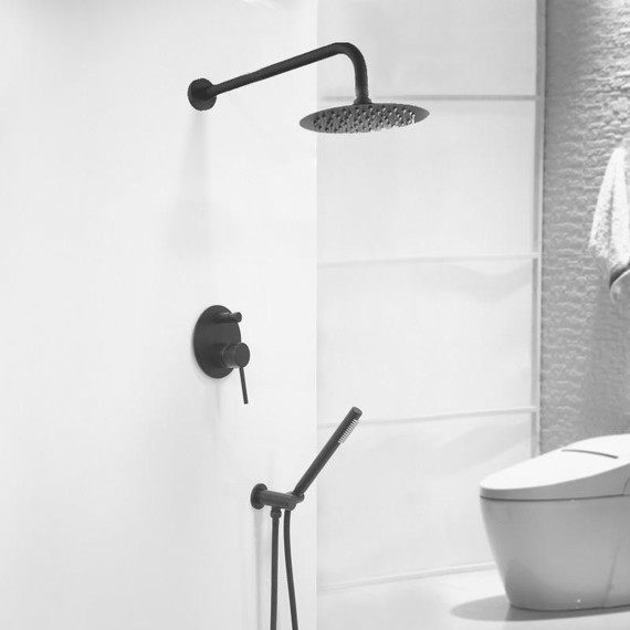 Смеситель для ванны Paffoni Light LIG018NO, чёрный матовый фото 2