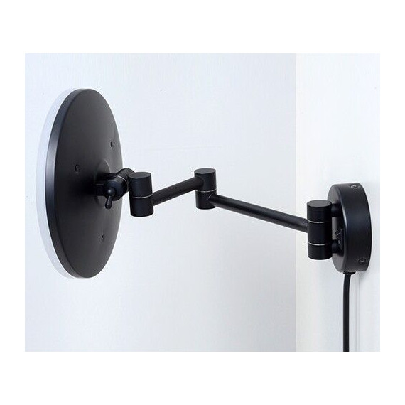 Зеркало косметическое настенное WasserKraft K-1004BLACK, цвет чёрный - 2 Зеркало косметическое настенное WasserKraft K-1004BLACK, цвет чёрный фото 2