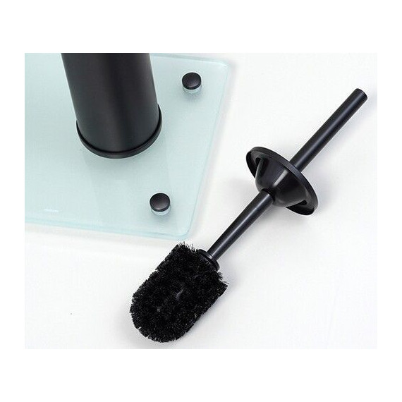 Стойка с держателем и ёршиком WasserKraft K-1264BLACK, цвет чёрный - 4 Стойка с держателем и ёршиком WasserKraft K-1264BLACK, цвет чёрный фото 4
