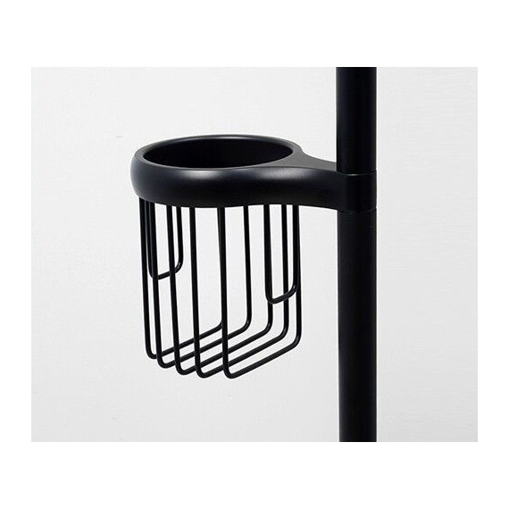 Стойка с держателем и ёршиком WasserKraft K-1264BLACK, цвет чёрный - 5 Стойка с держателем и ёршиком WasserKraft K-1264BLACK, цвет чёрный фото 5