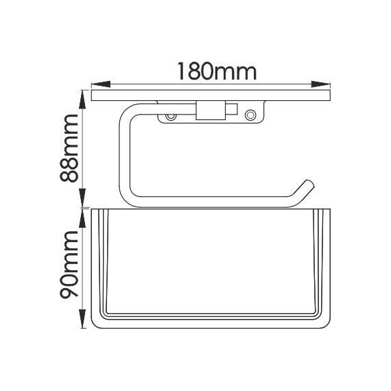 Держатель для туалетной бумаги WasserKraft K-1325 - 5 Держатель для туалетной бумаги WasserKraft K-1325 фото 5